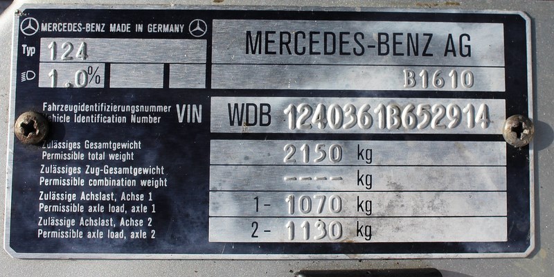 1992 Mercedes Benz W124 500E
